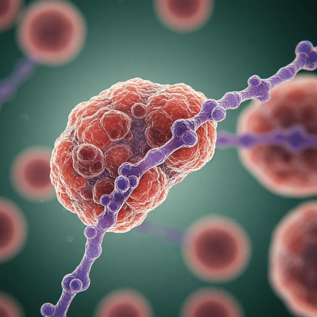 Close-up view of exosomes under a microscope illustrating their role in regenerative therapy