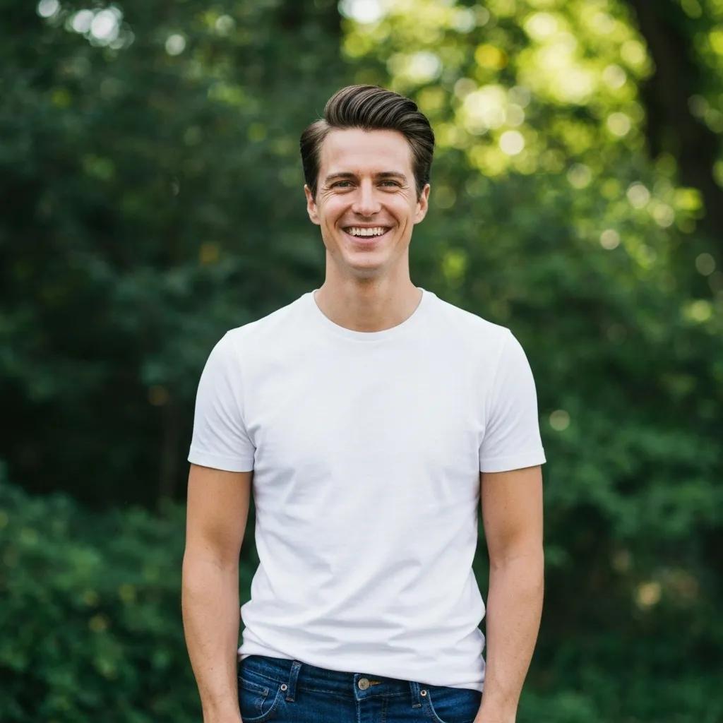 Person with healthy hair in a natural setting, representing the benefits of exosome therapy for hair loss